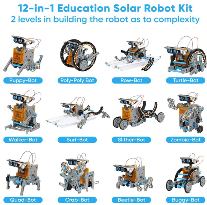 Sillbird STEM 12-in-1 Education Solar Robot Toys