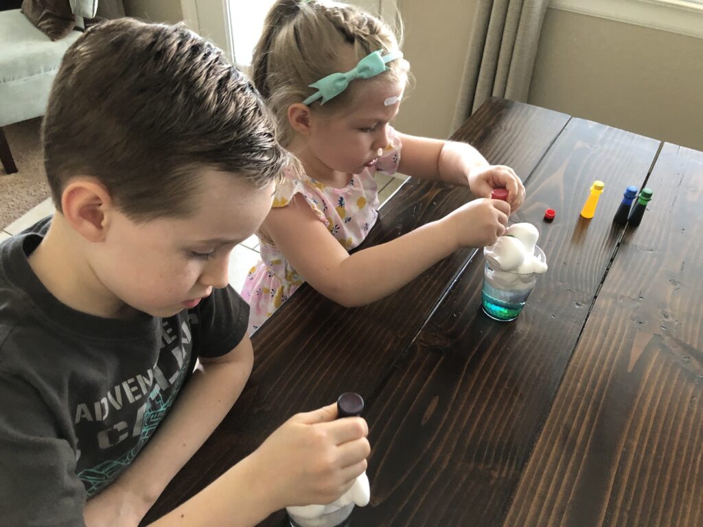 Kindergarten STEM Activities Cloud in a jar