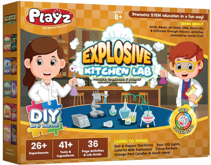 Playz Explosive Kitchen Lab 26+ Physics, Chemistry & Biology Science