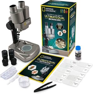 National Geographic Dual LED Student Microscope Science Kit