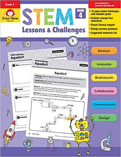 Evan-Moor STEM Lessons and Challenges, Grade 6 Teacher Edition