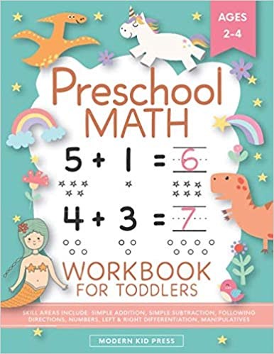 Preschool Math Workbook for Toddlers