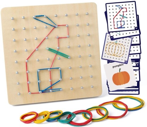 DIY Geoboard for STEM - Little Bins for Little Hands