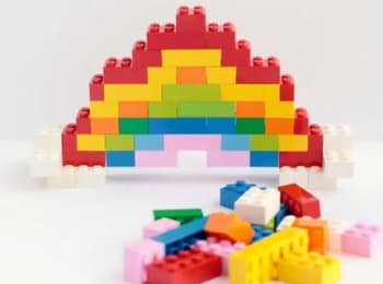 LEGO rainbow