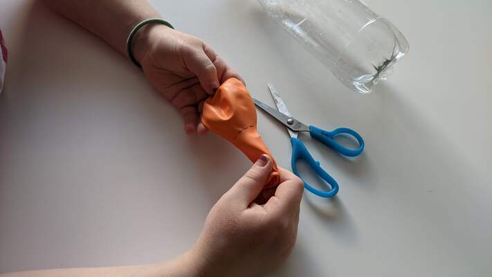 Air Blaster balloon where to cut