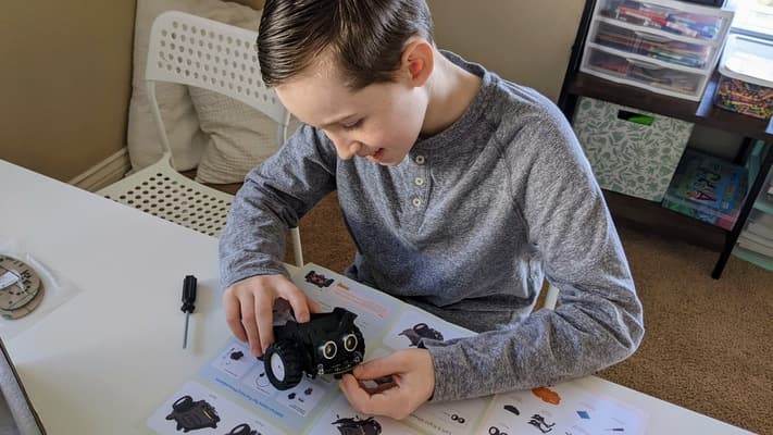 Putting the front on the coding robot