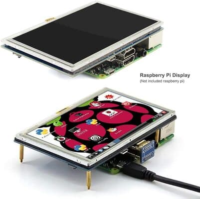 ELECROW 5 Inch Raspberry Pi Screen Touchscreen 800x480 TFT LCD Display