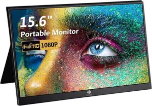 Z-Edge Portable Monitor for Laptop, 15.6 Inch Ultra-Slim Portable Monitor with Type-C, 1920×1080