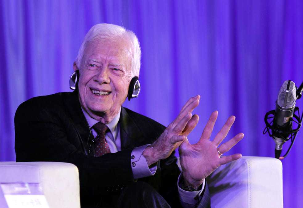 jimmy carter talking.