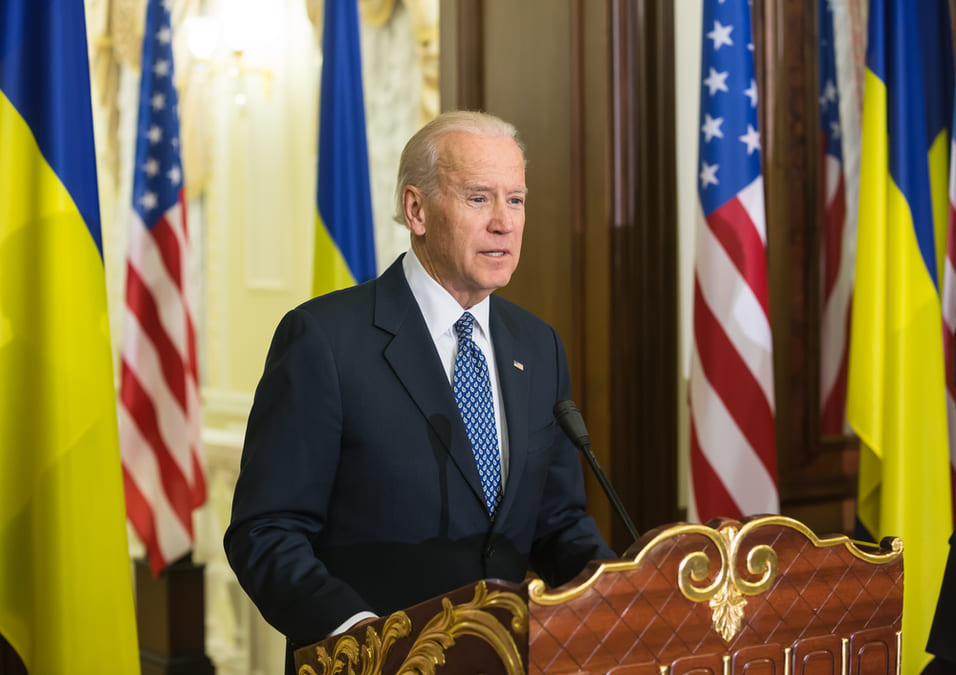 joe biden in a podium.